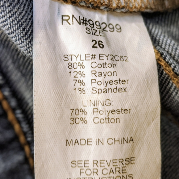 Level 99 Morgan Slouchy Straight Medium Blue Button Fly Denim - Picture 8 of 11